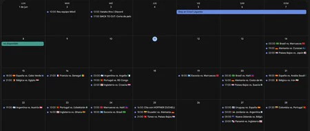 Calendario Mundial Google