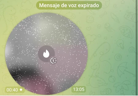 Telegram で 1 回だけ見られるビデオノートがチャットでどのように表示されるか