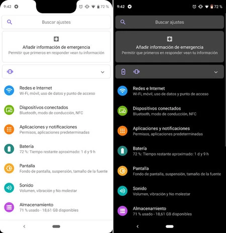 ダークモードなしとダークモードありの設定