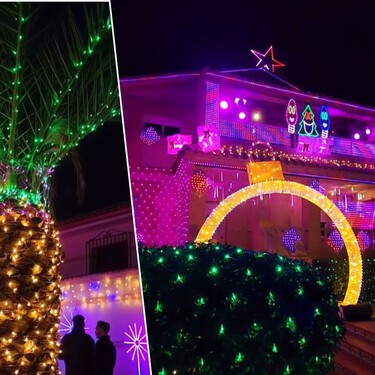 Un vecino de un pueblo de Toledo crea un espectáculo de luces de Navidad en la fachada de su casa con 25.000 luces led: "este año me he vuelto loco y he creado esta aventura" 