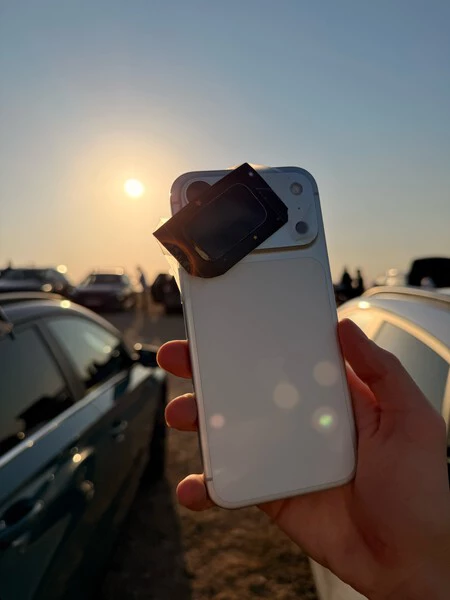 El iPhone preparado para el eclipse