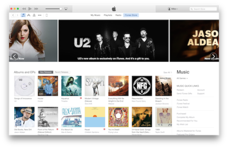 La iTunes Store adapta su diseño de cara al inminente lanzamiento de OS X Yosemite