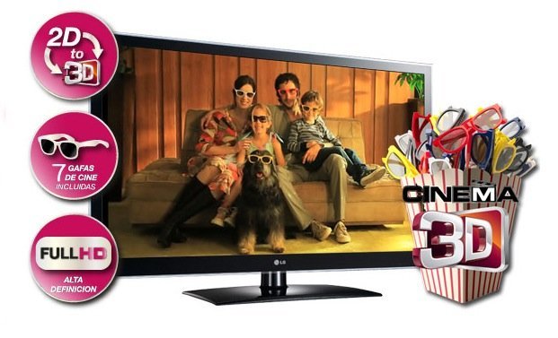 Cinema 3D Smart TV Viene Con 4 Anteojos Y 1 Dongle Wifi. | Argentina