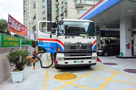 Cpc Hino 700 Tank Rigid Truck Supplying Minsheng East Road Petrol Station 20160530a 4edeed 1024