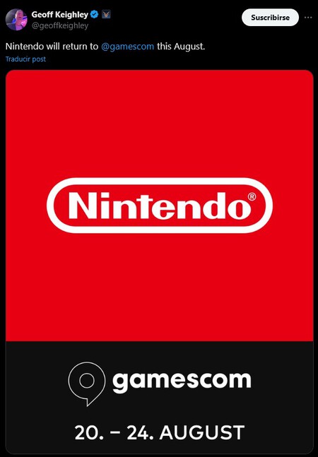 Gamescom Nintendo Juegos Geoff Keighley