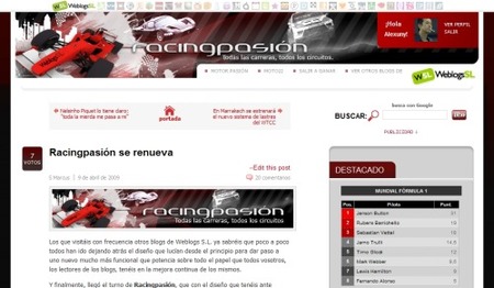 Nueva página de usuario en Racingpasión: sácale partido
