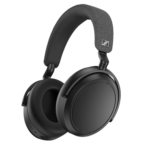 Sennheiser Auriculares MOMENTUM 4 Wireless, auriculares Bluetooth para llamadas nítidas con cancelación de ruido adaptativa, 60 horas de duración de la batería, sonido personalizable – Negro