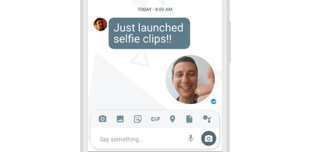 Cómo enviar los nuevos selfie clips de Google Allo