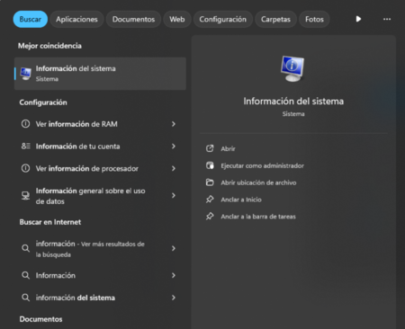 Informacion Del Sistema