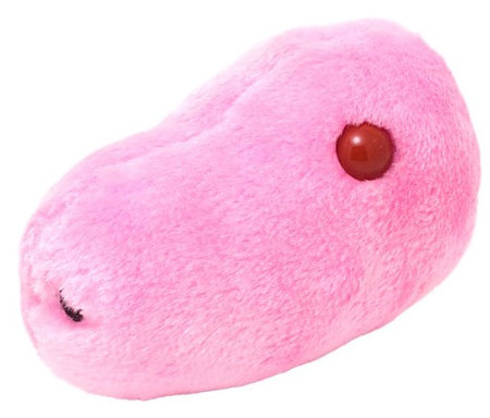 Peluche del microbio de la gripe A