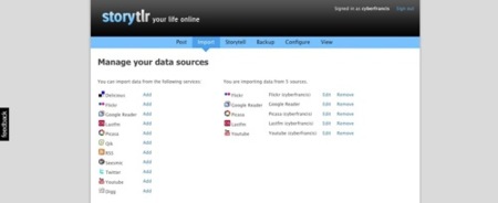 Storytlr, lifestreaming y tumblelog en una misma aplicación