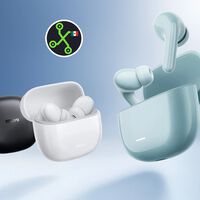 Con solo 10 minutos de carga, estos audífonos ofrecen 2 horas de música. Amazon los pone muy baratos