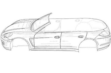 Reveladas imágenes de la patente del Porsche Panamera Convertible