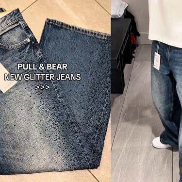 Si creías que el brillo era sólo para las fiestas, espera a ver estos vaqueros virales de Pull&Bear que han saltado del armario a la calle 