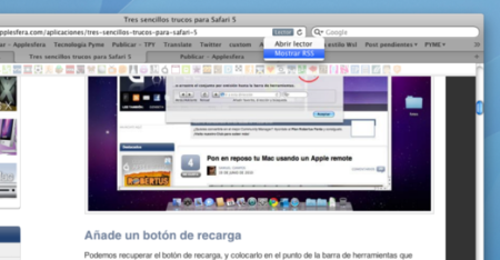 Cómo mostrar el botón de suscripción RSS en la barra de navegación de Safari 5