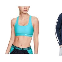 Ofertas en ropa deportiva de la marca Under Armour disponibles en Amazon: chaquetas, camisetas o sujetadores deportivos al mejor precio