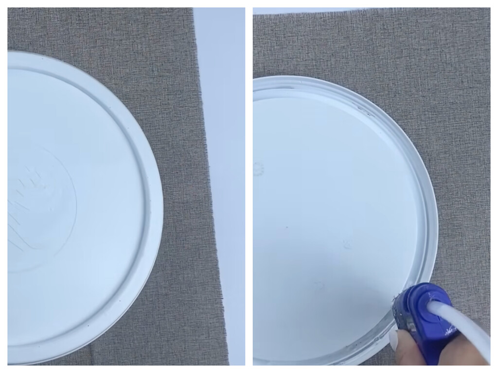 Este proyecto DIY transforma la tapa de un envase de plástico en un organizador muy práctico para casa