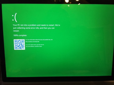 La legendaria pantalla azul de la muerte en Windows ahora será verde