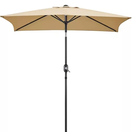 Yaheetech Sombra Amplia Rectangular 227 cm con Ajuste Solar