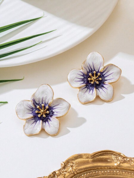 Pendientes Boton Flor