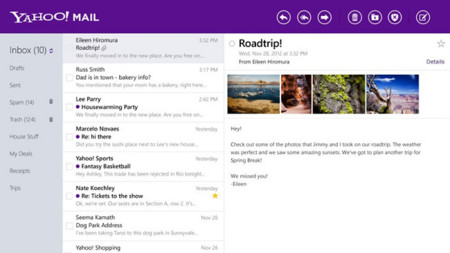 Yahoo, el ejemplo a seguir en las aplicaciones de Windows 8