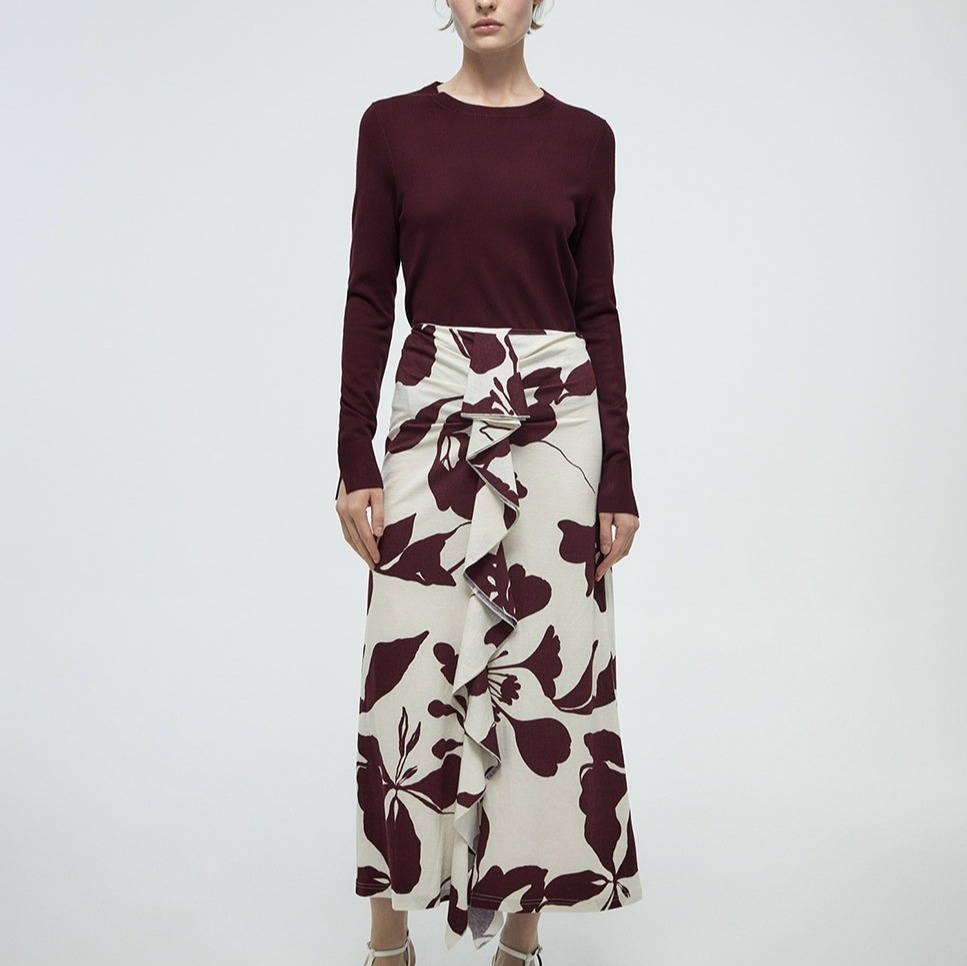 Sfera - Falda volante lino.