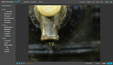 Ya disponible la versión Beta de Photoshop Express