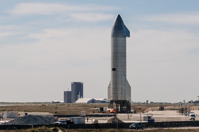 Starship Sn9 Launch Pad And Build Site