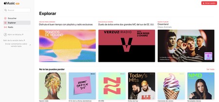 Apple lanza una beta de la web de Apple Music con el rediseño de iOS 14 y macOS Big Sur