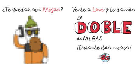 Lowi ofrecerá el doble de gigas durante 2 meses a todos los clientes, y si no los gastas, se acumulan