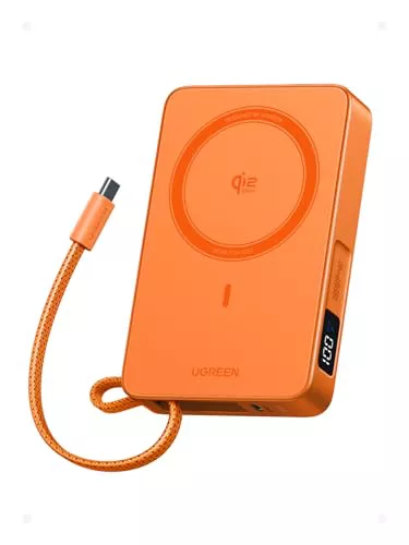 UGREEN Magflow Qi2 25W Power Bank Magsafe 10000mAh USB C