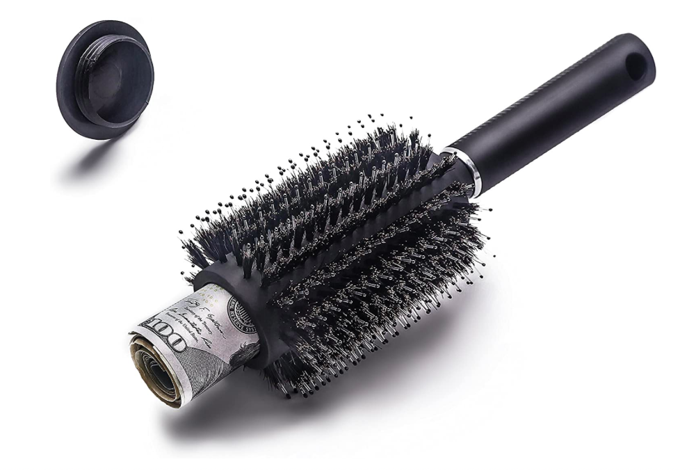 Cepillo de pelo peine desviación escondite seguro por charmonic, Stash Can, funciona como un auténtico Cepillo, perfecto para viajes o en casa (1 unidades) Marca: Charmonic