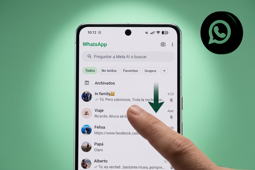 WhatsApp: Acabo de descubrir que deslizar el dedo hacia abajo en el lugar más importante activa una función muy útil