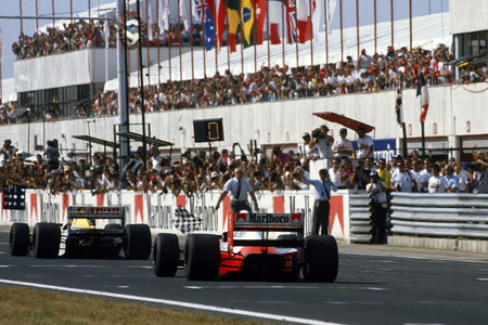 Llegada GP Hungría 1990