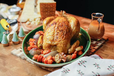 Capón relleno de Grana Padano receta navidad
