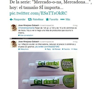Cuidado con las bajadas de precios de los envases más pequeños