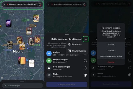 Mapa Instagram Desactivar