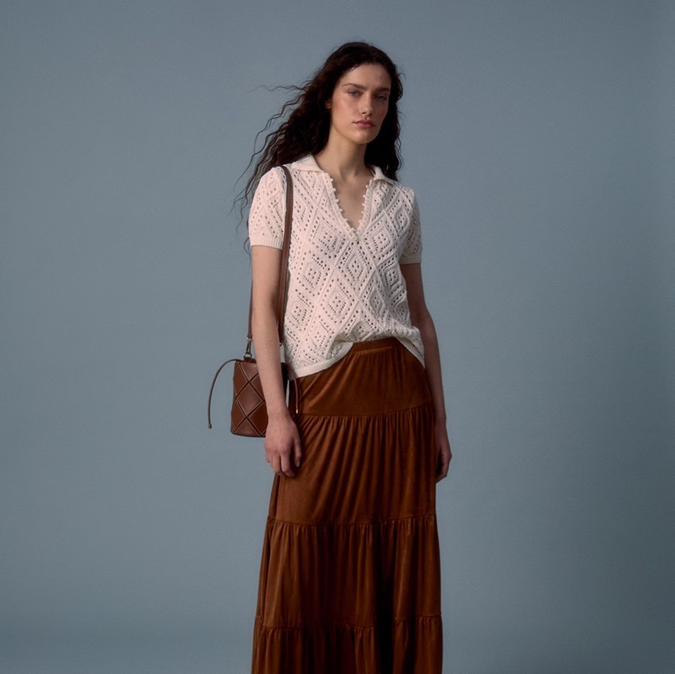 Falda larga efecto ante de Sfera