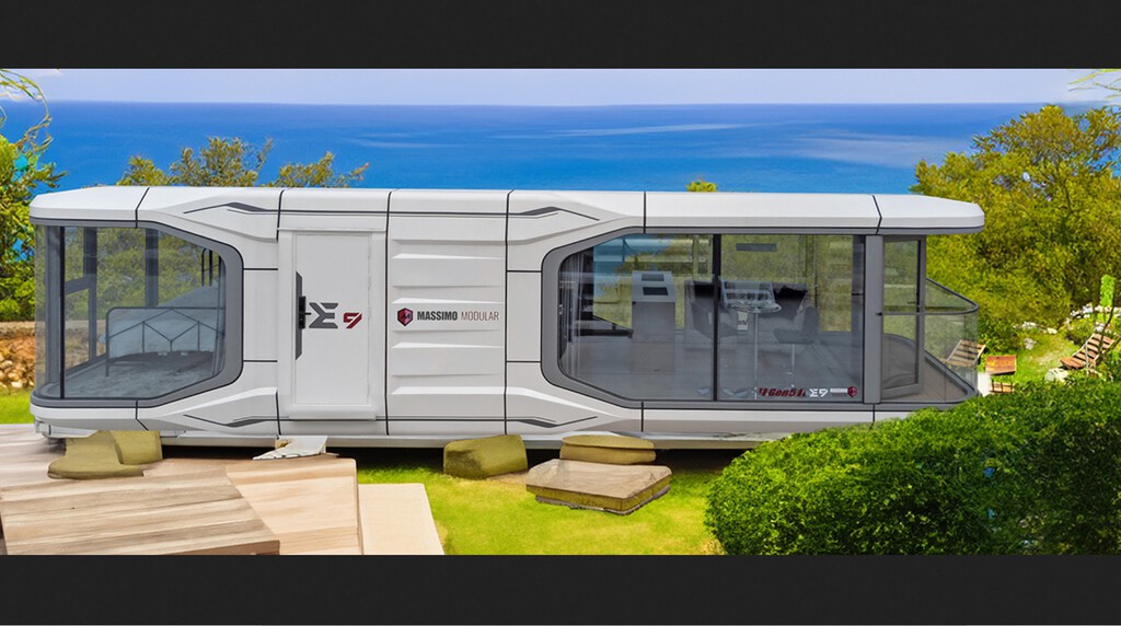 Esta preciosa minicasa parece sacada de la ciencia ficción: se instala en dos horas y está repleta de tecnología 