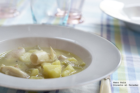 Calamares con patatas. Receta Thermomix