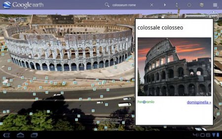 Google Earth optimizado para tablets con Android 3.0