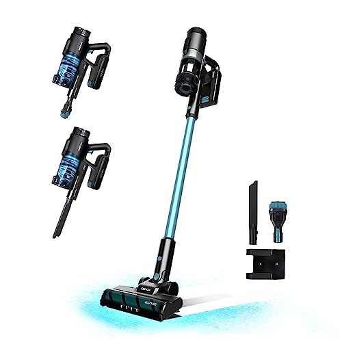 Cecotec Aspirador Escoba 3 en 1 Conga Rockstar 1500 Ray Eternal. 215 W, 12 kPa, AutonomÌa de 60 Minutos, Cepillo Jalisco, DepÛsito de 500 ml, CiclÛn Paralelo, Accesorio 2-1 y Accesorio Esquinas