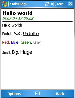 Mobiblogr, para escribir un blog desde el móvil
