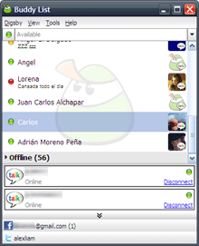 Varias cuentas de Gmail en Digsby