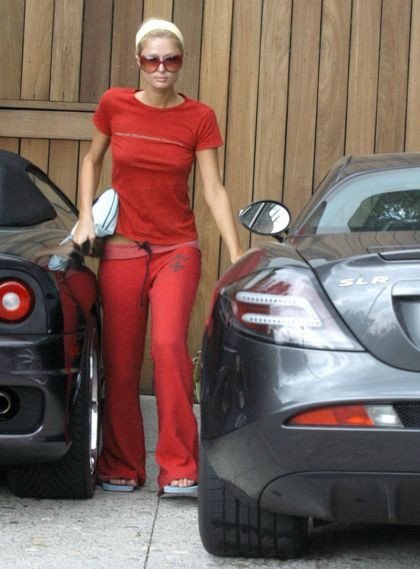 Paris Hilton Mercedes SLR