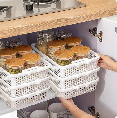 EigPluy 6 Piezas Cesta de almacenamiento de cocina