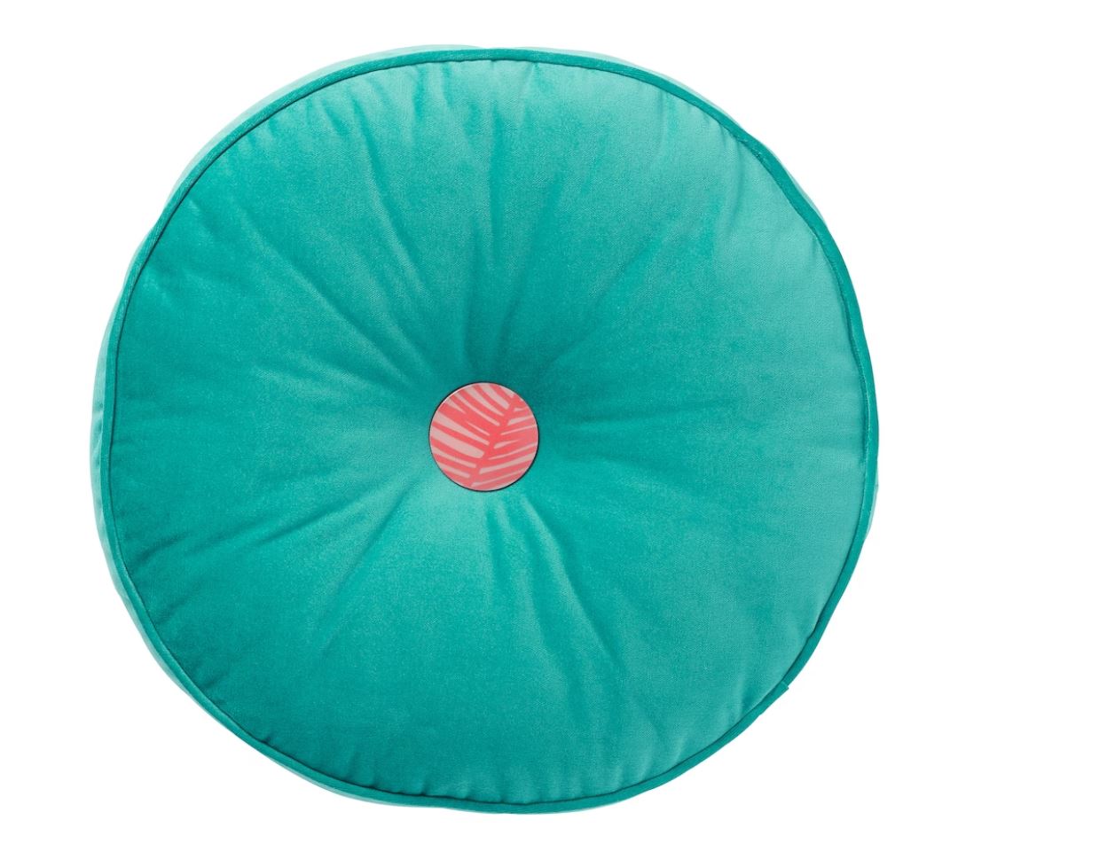 GRACIÖS. Cojín, terciopelo/turquesa, 36 cm