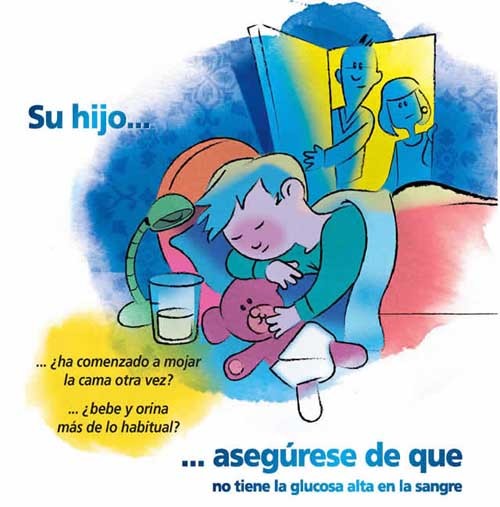 diabetes infantil frecuente para orinar
