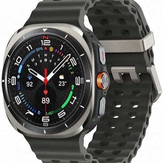 Samsung Galaxy Watch Ultra 2025 Smartwatch 47mm LTE, Galaxy AI, Titânio Aeroespacial, Titânio Cinza