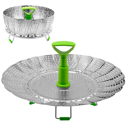 Mritrit Cesta de vapor expandible de acero inoxidable